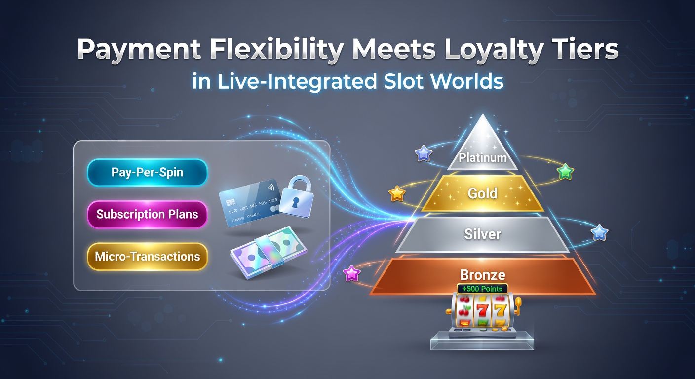 Diagram showing how loyalty tiers connect with various payment methods in live slot platforms