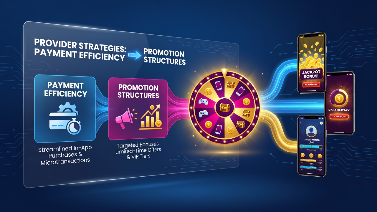 Mobile jackpot game interface showing payment processing and promotion tiers on a smartphone screen