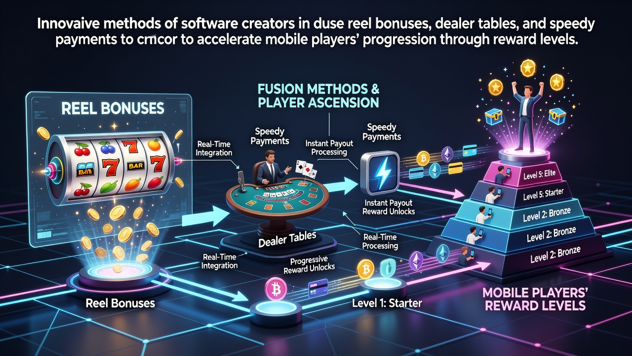 Mobile casino interface showing integrated slot bonuses, live dealer tables, and instant payment options on a smartphone screen